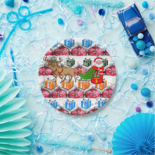 Kerstmis met papieren borden papieren bordje (Feest)