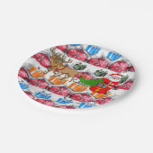 Kerstmis met papieren borden papieren bordje (Gekanteld)