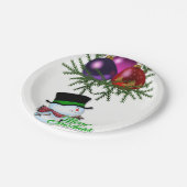 Kerstmis met papieren borden papieren bordje (Gekanteld)