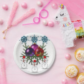 Kerstmis met papieren borden papieren bordje (Feest)