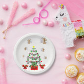 Kerstmis met papieren borden papieren bordje (Feest)