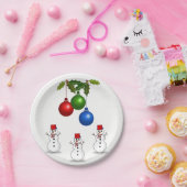 Kerstmis met papieren borden papieren bordje (Feest)