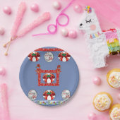 Kerstmis met papieren borden papieren bordje (Feest)