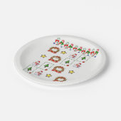 Kerstmis met papieren borden papieren bordje (Gekanteld)