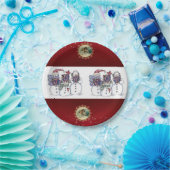 Kerstmis met papieren borden papieren bordje (Feest)