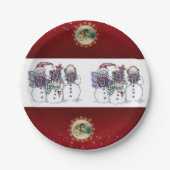 Kerstmis met papieren borden papieren bordje (Voorkant)