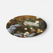 Kerstmis met papieren borden papieren bordje (Gekanteld)