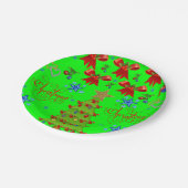 Kerstmis met papieren borden papieren bordje (Gekanteld)