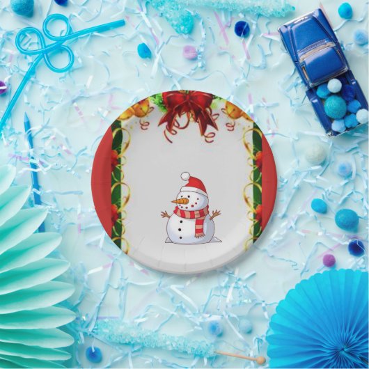 Kerstmis met papieren borden papieren bordje (Feest)