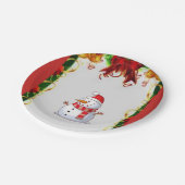 Kerstmis met papieren borden papieren bordje (Gekanteld)