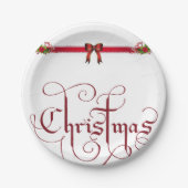 Kerstmis met papieren borden papieren bordje (Voorkant)