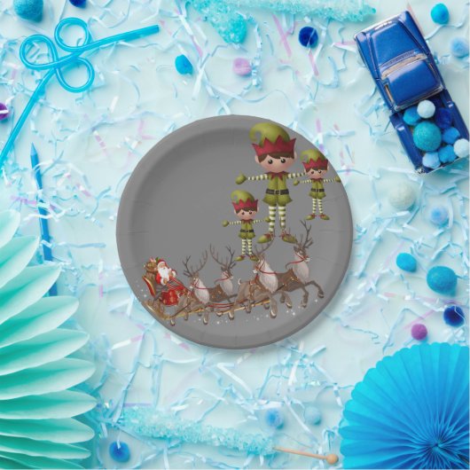 Kerstmis met papieren borden papieren bordje (Feest)