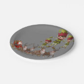 Kerstmis met papieren borden papieren bordje (Gekanteld)