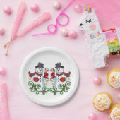 Kerstmis met papieren borden papieren bordje (Feest)