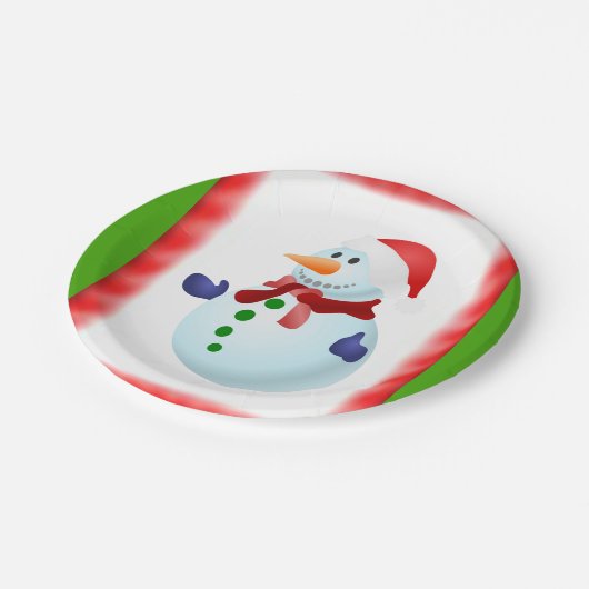 Kerstmis met papieren borden papieren bordje (Gekanteld)