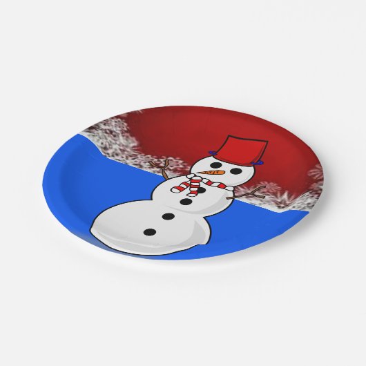 Kerstmis met papieren borden papieren bordje (Gekanteld)