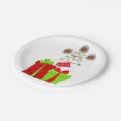 Kerstmis met papieren borden papieren bordje (Gekanteld)