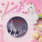 Kerstmis met papieren borden papieren bordje (Feest)