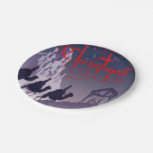 Kerstmis met papieren borden papieren bordje (Gekanteld)