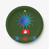 Kerstmis met papieren borden papieren bordje (Voorkant)