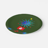 Kerstmis met papieren borden papieren bordje (Gekanteld)