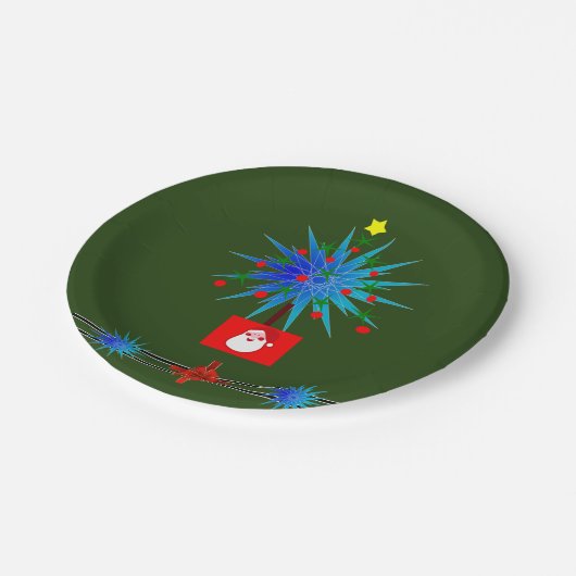 Kerstmis met papieren borden papieren bordje (Gekanteld)