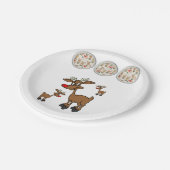 Kerstmis met papieren borden papieren bordje (Gekanteld)