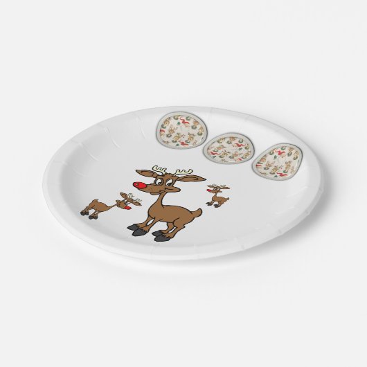 Kerstmis met papieren borden papieren bordje (Gekanteld)