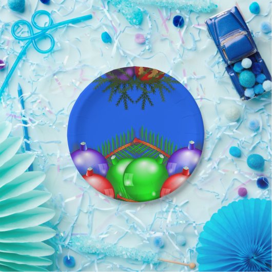 Kerstmis met papieren borden papieren bordje (Feest)