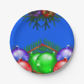 Kerstmis met papieren borden papieren bordje (Voorkant)