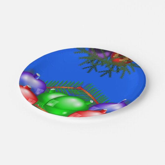 Kerstmis met papieren borden papieren bordje (Gekanteld)