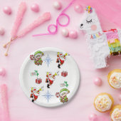 Kerstmis met papieren borden papieren bordje (Feest)