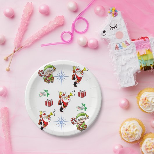 Kerstmis met papieren borden papieren bordje (Feest)