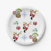 Kerstmis met papieren borden papieren bordje (Voorkant)