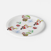 Kerstmis met papieren borden papieren bordje (Gekanteld)