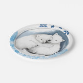 Kerstmis met papieren borden papieren bordje (Gekanteld)