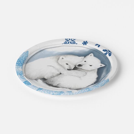 Kerstmis met papieren borden papieren bordje (Gekanteld)