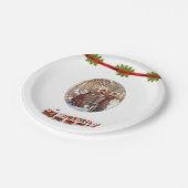 Kerstmis met papieren borden papieren bordje (Gekanteld)