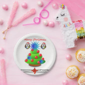 Kerstmis met papieren borden papieren bordje (Feest)