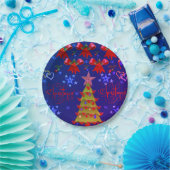 Kerstmis met papieren borden papieren bordje (Feest)