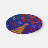 Kerstmis met papieren borden papieren bordje (Gekanteld)