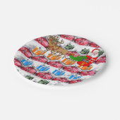 Kerstmis met papieren borden papieren bordje (Gekanteld)