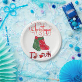 Kerstmis met papieren borden papieren bordje (Feest)