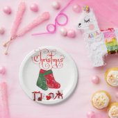 Kerstmis met papieren borden papieren bordje (Feest)