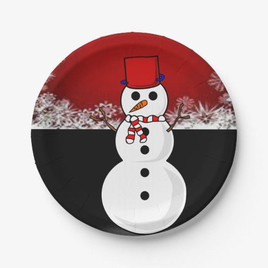 Kerstmis met papieren borden papieren bordje (Voorkant)