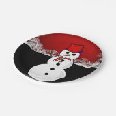 Kerstmis met papieren borden papieren bordje (Gekanteld)