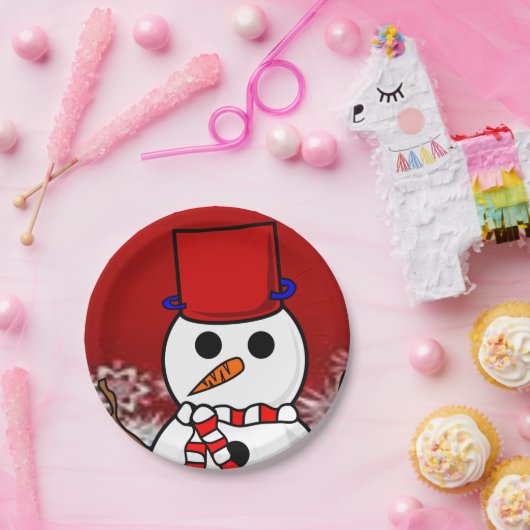 Kerstmis met papieren borden papieren bordje (Feest)