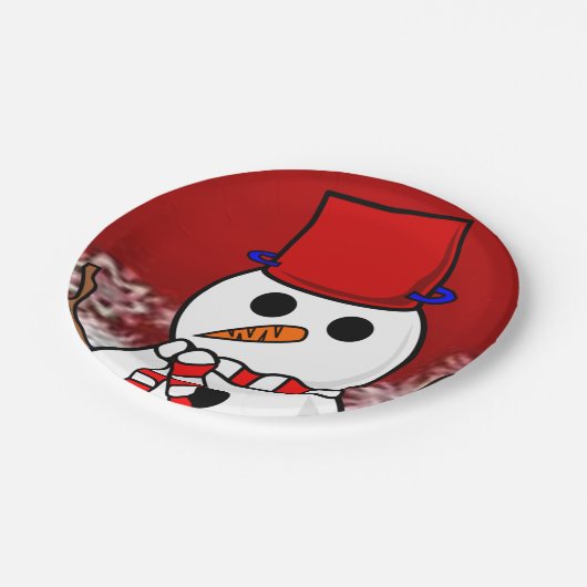 Kerstmis met papieren borden papieren bordje (Gekanteld)