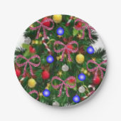 Kerstmis met papieren borden papieren bordje (Voorkant)