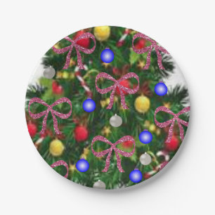 Kerstmis met papieren borden papieren bordje